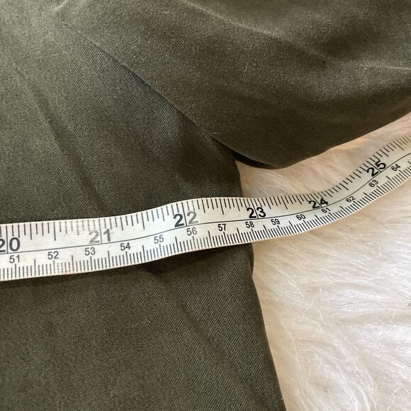 Kari’s Place Outfit Sz 18 Black Dress Pants Green Blouse Career Work Plus Size - Picture 14 of 16